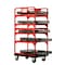 Effizient 23 in Retail Cart, 2 swivel casters w/brake, 2 swivel casters. 5 shelves, 10 dividers, 10 separators EF23RC2SWGEN - alternate 1